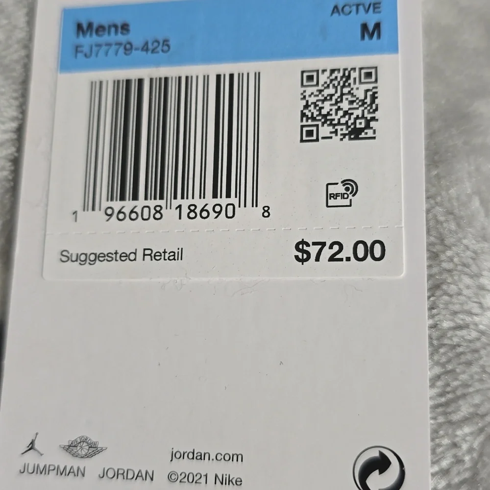 KE Jordan Brooklyn Fleece Men's Sweatpants - Blue/White - Size M